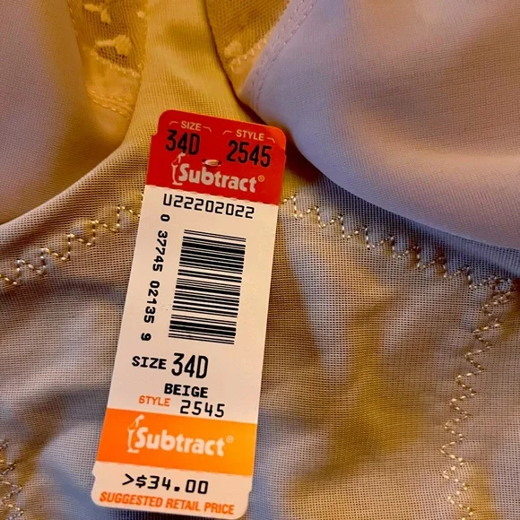New with tags subtract beige undergarment. - Picture 3 of 5